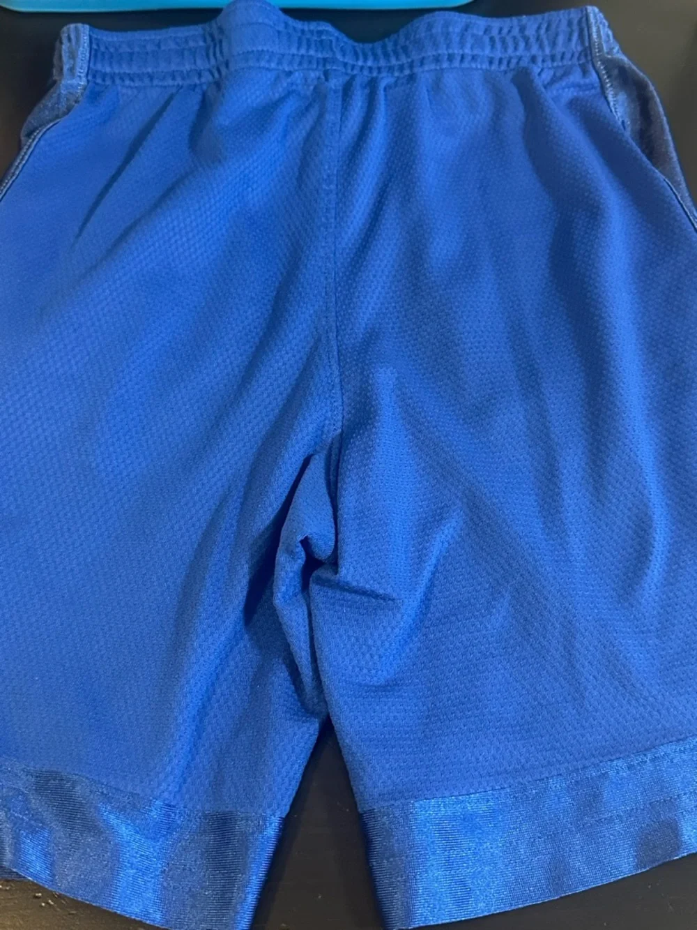 Nike Boys Royal Blue Dry Fit Shorts with Navy Swoosh size M